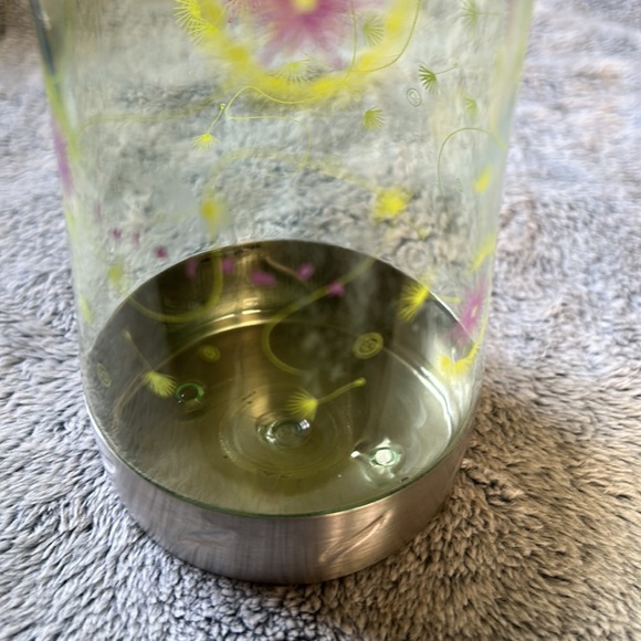 LULULEMON🍋22oz Clear Dandelions Printed Water Bottle - Picture 9 of 10